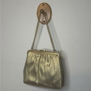Elegant Vintage Gold Chain Strap Women's Bag
